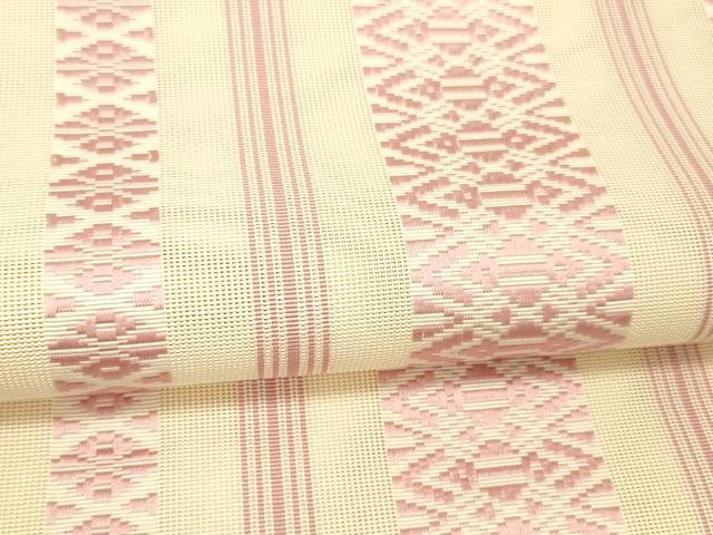 平和屋着物＊夏物 本場筑前博多織 八寸名古屋帯 紗献上 正絹 逸品 DABC8185cm