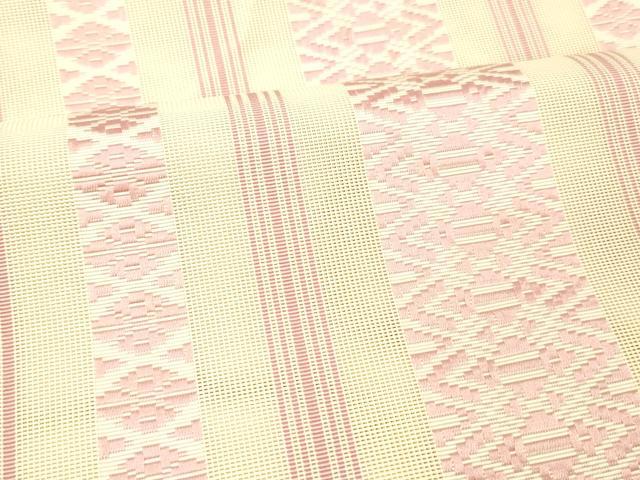 平和屋着物＊夏物 本場筑前博多織 八寸名古屋帯 紗献上 正絹 逸品 DABC8185cm