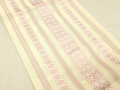 平和屋着物＊夏物 本場筑前博多織 八寸名古屋帯 紗献上 正絹 逸品 DABC8185cm