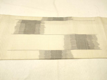 平和屋着物＊夏物 九寸名古屋帯 抽象文様 正絹 逸品 DABC8192cm