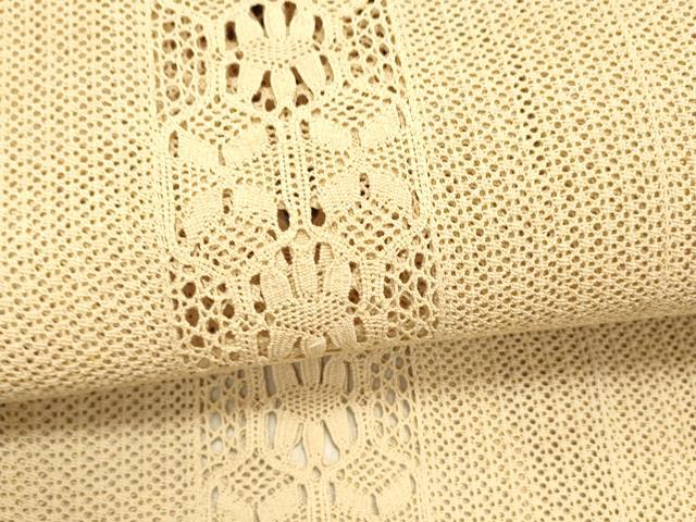 平和屋着物＊夏物 八寸名古屋帯 リボン織 花間道 伽羅色 DABC8193cm