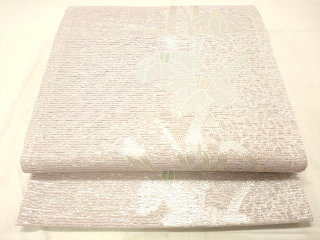平和屋着物＊夏物 六通柄 京袋帯 杜若 金銀糸 DABC8203cm