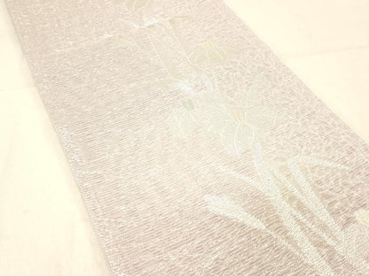 平和屋着物＊夏物 六通柄 京袋帯 杜若 金銀糸 DABC8203cm