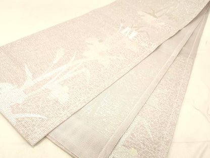 平和屋着物＊夏物 六通柄 京袋帯 杜若 金銀糸 DABC8203cm