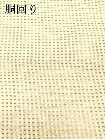 平和屋着物＊夏物 八寸名古屋帯 横段文 正絹 逸品 DABC8205cm