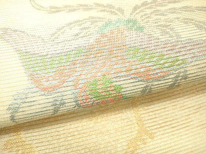 平和屋着物＊夏物 全通柄袋帯 鳳凰樹林文 金銀糸 正絹 逸品 DABC8207cm