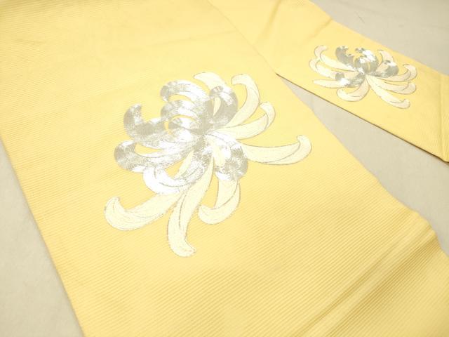 平和屋着物＊夏物 九寸名古屋帯 駒刺繍 総刺繍 乱菊 正絹 逸品 DABC8214cm