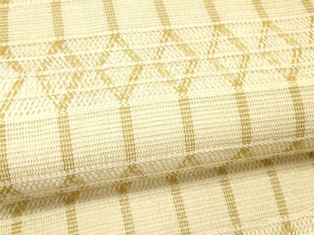 平和屋着物＊夏物 太鼓柄袋帯 もじり織 菱間道 金糸 正絹 逸品 DABC8217cm
