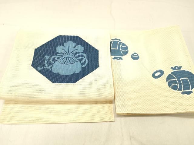平和屋着物＊夏物 つけ帯 巾着 正絹 逸品 DABC8218cm