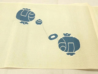 平和屋着物＊夏物 つけ帯 巾着 正絹 逸品 DABC8218cm