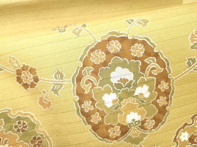 平和屋着物＊夏物 九寸名古屋帯 更紗花文 DABC8221cm