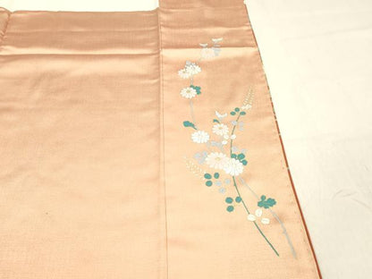 平和屋着物■訪問着 草花文 暈し染め 金彩 正絹 逸品 DABC8242cm