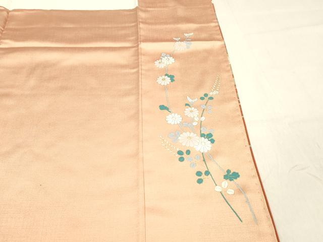 平和屋着物■訪問着 草花文 暈し染め 金彩 正絹 逸品 DABC8242cm