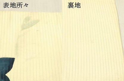 平和屋着物＊夏物 九寸名古屋帯 手描き 草花文 金彩 DABC8267cm