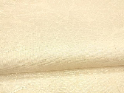 平和屋着物＊夏物 六通柄袋帯 流水紫陽花文 銀糸 正絹 逸品 DABC8275cm