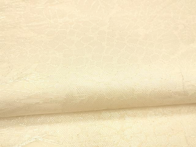 平和屋着物＊夏物 六通柄袋帯 流水紫陽花文 銀糸 正絹 逸品 DABC8275cm