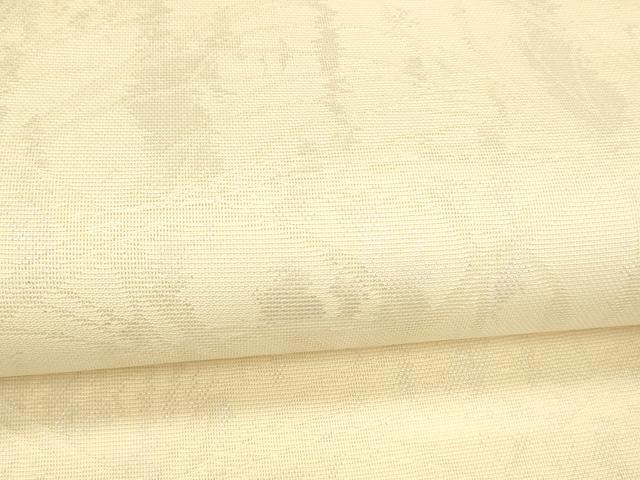 平和屋着物＊夏物 六通柄 京袋帯 草葉文 銀糸 正絹 逸品 DABC8278cm
