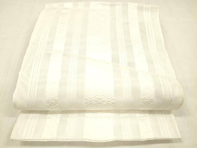 平和屋着物＊夏物　博多織　八寸名古屋帯　献上　DABC8279cm