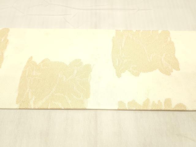 平和屋着物＊夏物 九寸名古屋帯 花兎 金糸 正絹 逸品 DABC8281cm