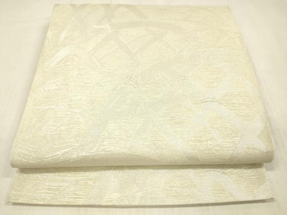 平和屋着物＊夏物 六通柄 本袋帯 籬芝文 銀糸 正絹 逸品 DABC8288cm