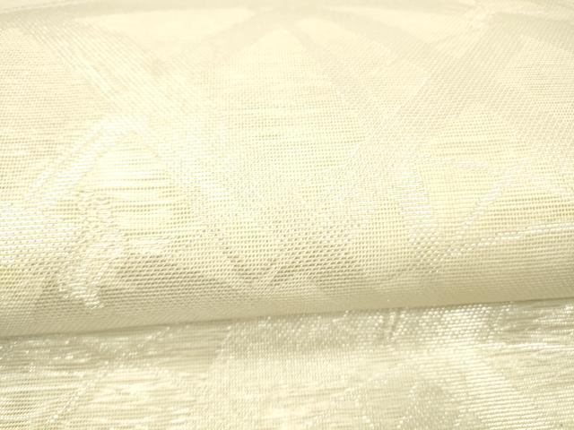 平和屋着物＊夏物 六通柄 本袋帯 籬芝文 銀糸 正絹 逸品 DABC8288cm