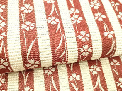 平和屋着物＊夏物 両面 半幅帯 草花間道 DABC8290cm