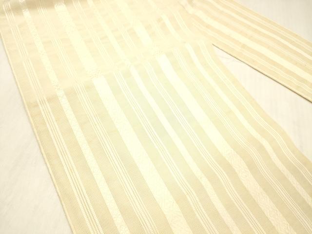 平和屋着物＊夏物 本場筑前博多織 八寸名古屋帯 紗献上 肌色 正絹 逸品 DABC8293cm