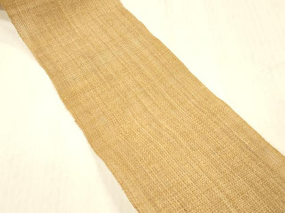 平和屋着物＊夏物　半幅帯　狐色　麻　逸品　DABC8295cm