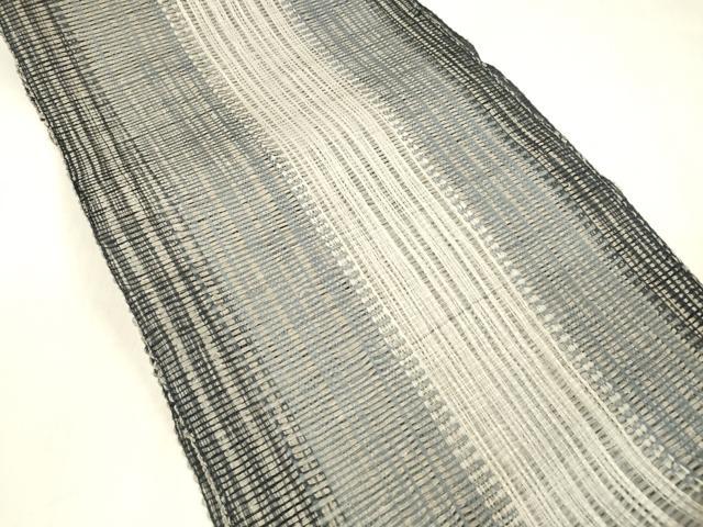 平和屋着物＊夏物 八寸名古屋帯 間道 正絹 逸品 DABC8306cm
