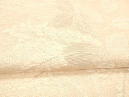 平和屋着物＊夏物 六通柄 本袋帯 草葉文 銀糸 正絹 逸品 DABC8308cm