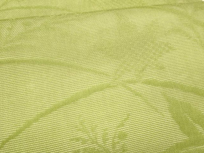 平和屋着物＊夏物 九寸開き名古屋帯 草葉文 青丹色 正絹 逸品 DABC8312cm