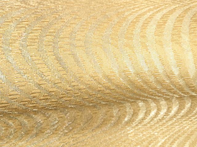 平和屋着物＊夏物 六通柄袋帯 流水文 金銀糸 正絹 逸品 DABC8313cm