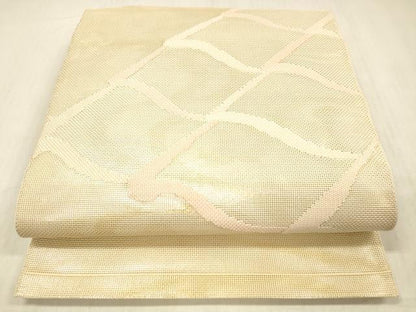 平和屋着物＊夏物 太鼓柄 本袋帯 流水瓦文 金銀糸 正絹 逸品 DABC8314cm