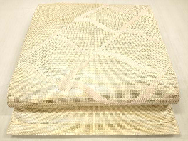 平和屋着物＊夏物 太鼓柄 本袋帯 流水瓦文 金銀糸 正絹 逸品 DABC8314cm