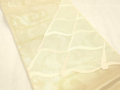 平和屋着物＊夏物 太鼓柄 本袋帯 流水瓦文 金銀糸 正絹 逸品 DABC8314cm