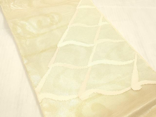 平和屋着物＊夏物 太鼓柄 本袋帯 流水瓦文 金銀糸 正絹 逸品 DABC8314cm