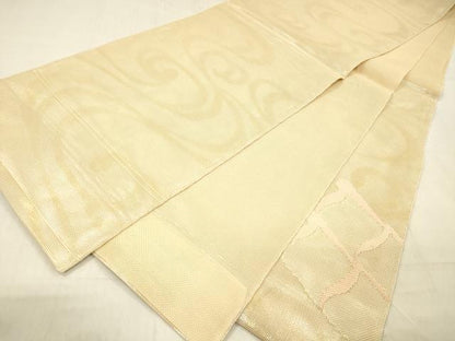 平和屋着物＊夏物 太鼓柄 本袋帯 流水瓦文 金銀糸 正絹 逸品 DABC8314cm