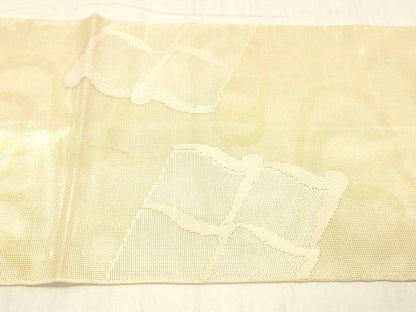 平和屋着物＊夏物 太鼓柄 本袋帯 流水瓦文 金銀糸 正絹 逸品 DABC8314cm
