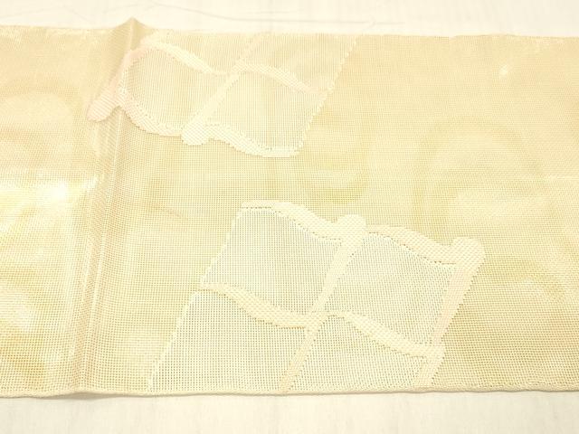 平和屋着物＊夏物 太鼓柄 本袋帯 流水瓦文 金銀糸 正絹 逸品 DABC8314cm