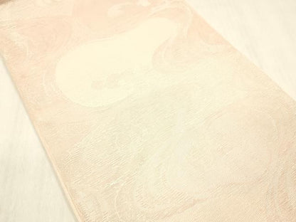 平和屋着物＊夏物 六通柄 本袋帯 流水文 銀糸 正絹 逸品 DABC8316cm