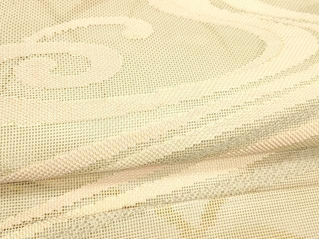 平和屋着物＊夏物 太鼓柄 本袋帯 流水芝文 銀糸 正絹 逸品 DABC8317cm