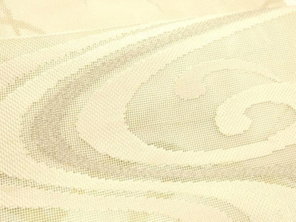 平和屋着物＊夏物 太鼓柄 本袋帯 流水芝文 銀糸 正絹 逸品 DABC8317cm