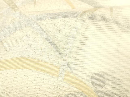 平和屋着物＊夏物 六通柄袋帯 露芝文 銀糸 正絹 逸品 DABC8318cm