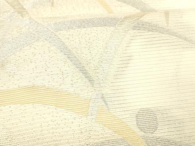 平和屋着物＊夏物 六通柄袋帯 露芝文 銀糸 正絹 逸品 DABC8318cm