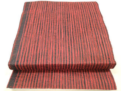 平和屋着物▽全通柄袋帯 スリーシーズン 春夏秋 櫛織 間道 正絹 逸品 DABC8321cm