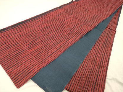 平和屋着物▽全通柄袋帯 スリーシーズン 春夏秋 櫛織 間道 正絹 逸品 DABC8321cm