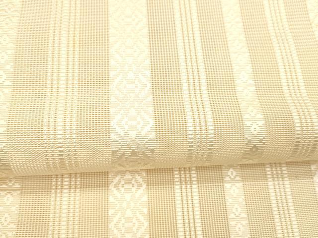 平和屋着物＊夏物 本場筑前博多織 八寸名古屋帯 紗献上 肌色 正絹 逸品 DABC8332cm