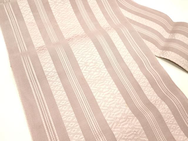 平和屋着物＊夏物 博多織 八寸名古屋帯 献上 紅藤色 DABC8334cm