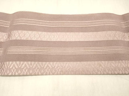 平和屋着物＊夏物 博多織 八寸名古屋帯 献上 紅藤色 DABC8334cm