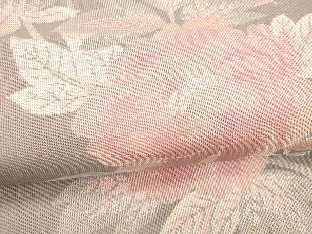 平和屋着物＊夏物 八寸名古屋帯 枝牡丹 正絹 逸品 DABC8345cm
